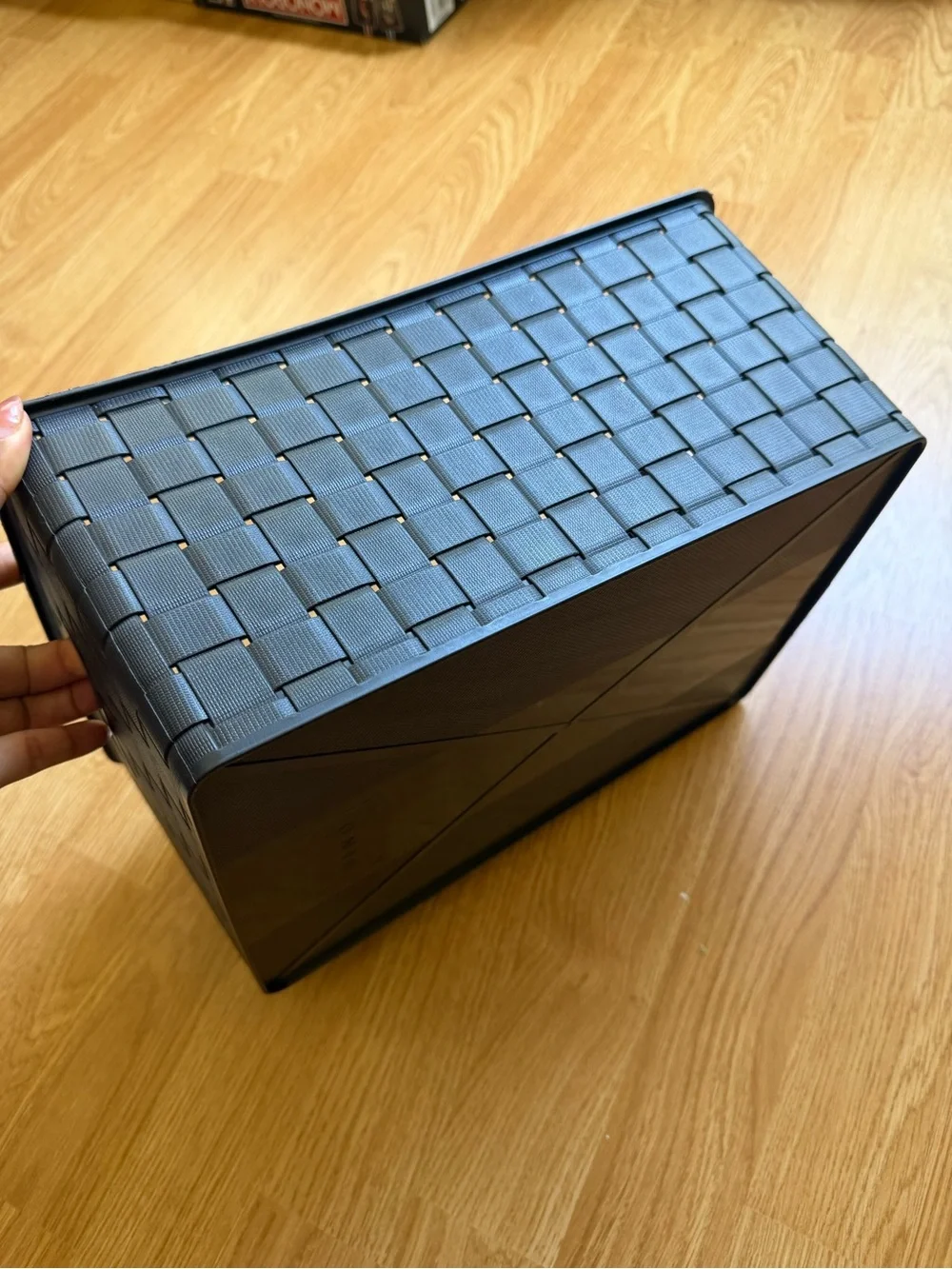 Black Woven Storage Basket